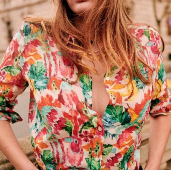 Sezane Tops - Sezane Pierro Tropic Ecru 6